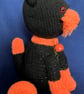 Halloween Black and Orange Cat – shelf decoration gift - Image 2