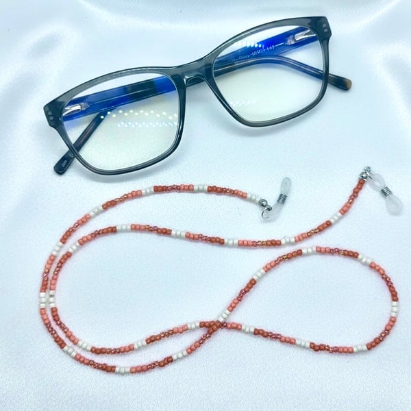 Handmade Seed Bead 27” Glasses Chain