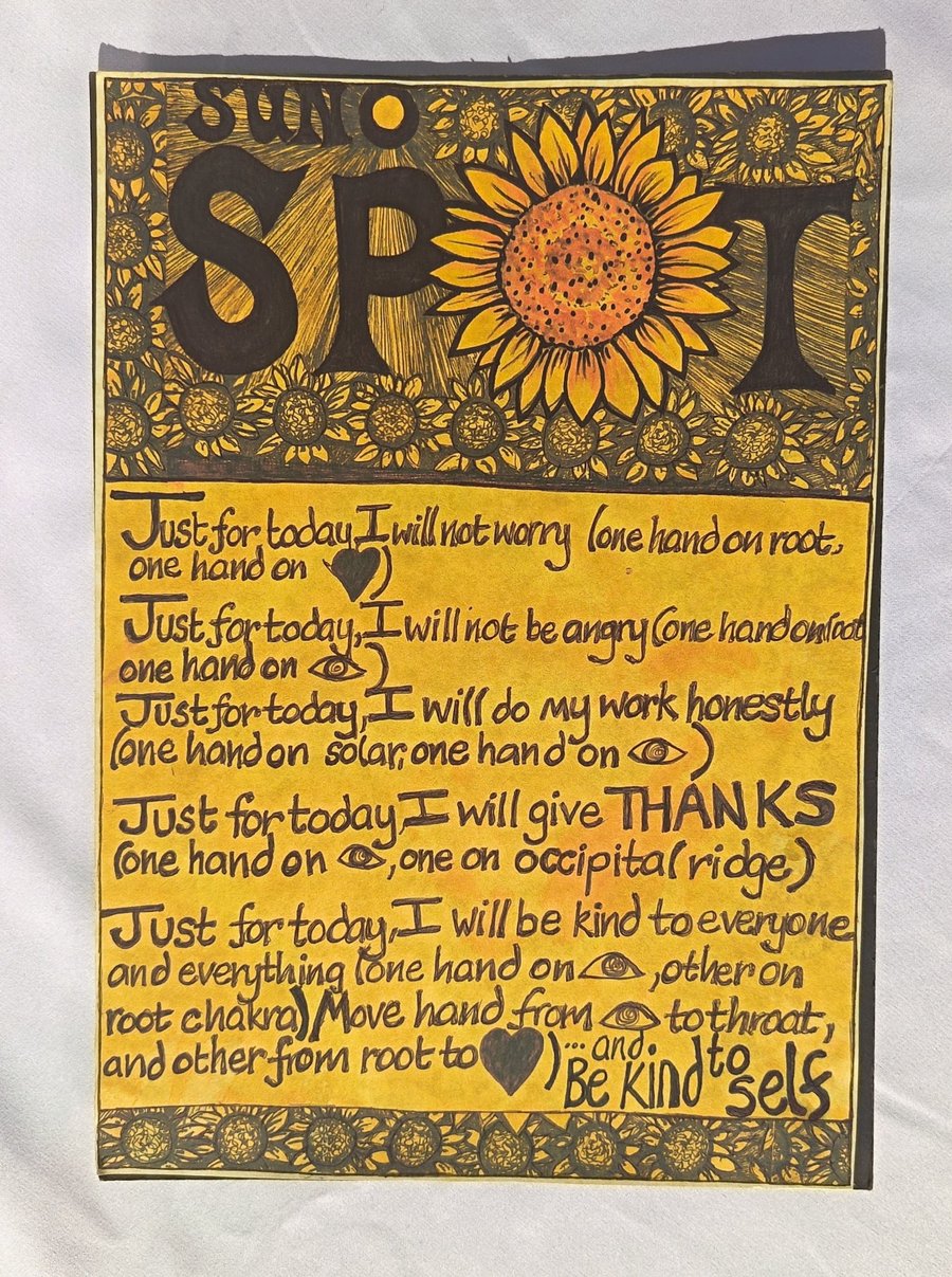 Sunflower Reiki poster