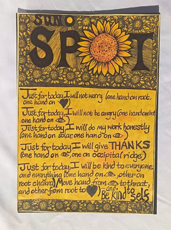 Sunflower Reiki poster