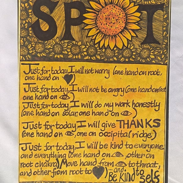 Sunflower Reiki poster