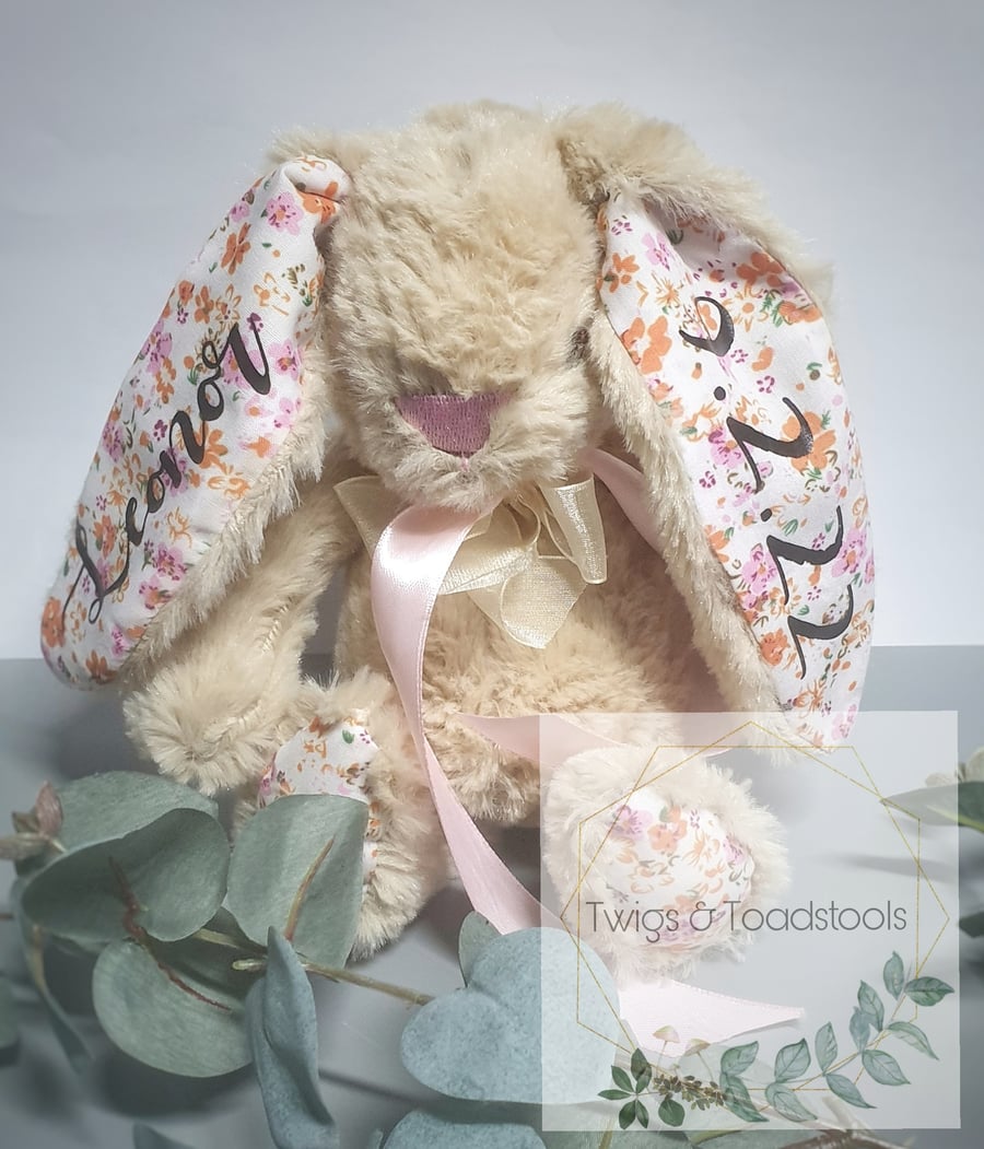 Personalised bunny (2 ear) 