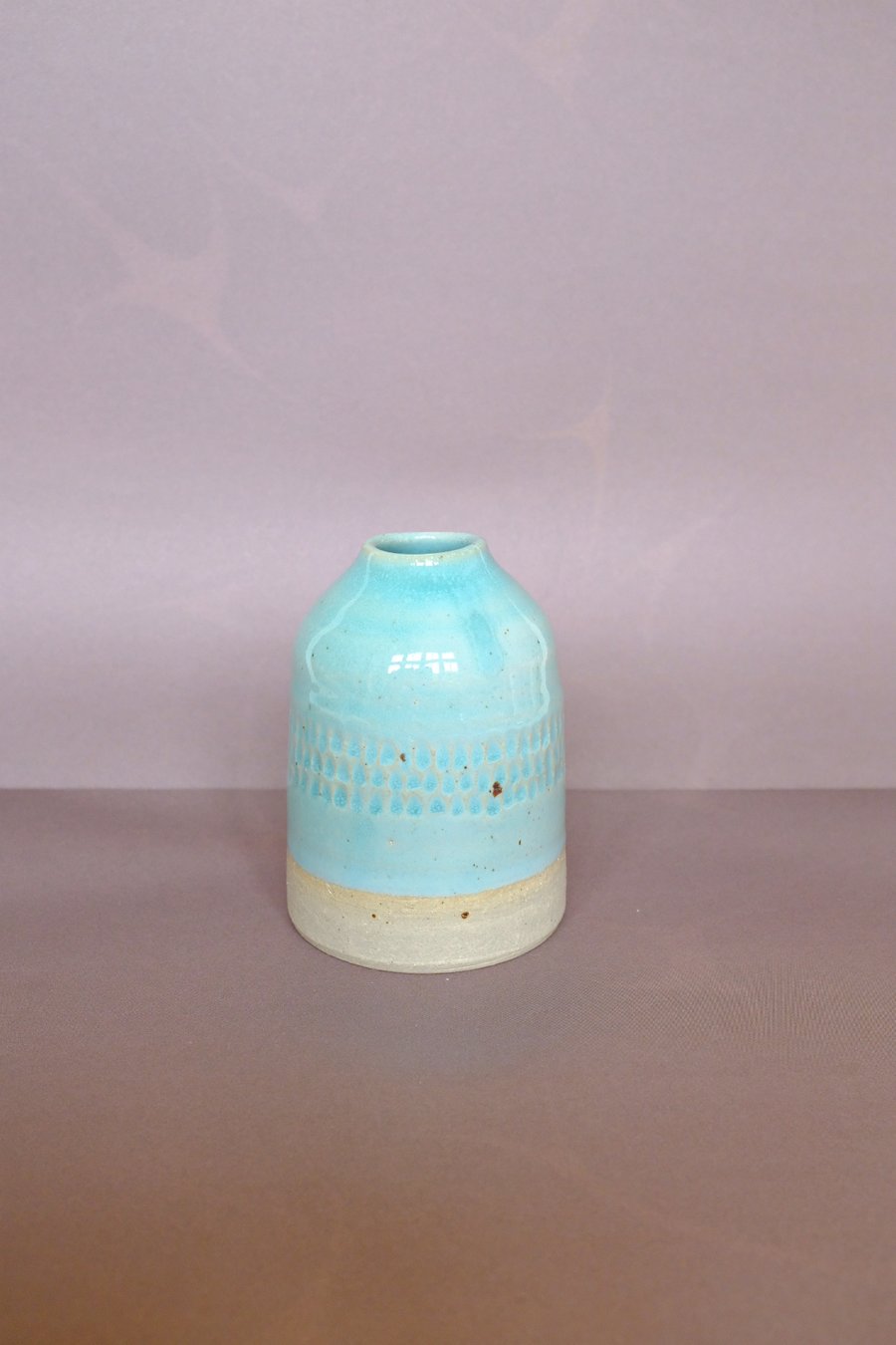 Mini turquoise bud vase