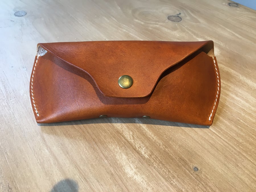 Leather glasses spectacles case 