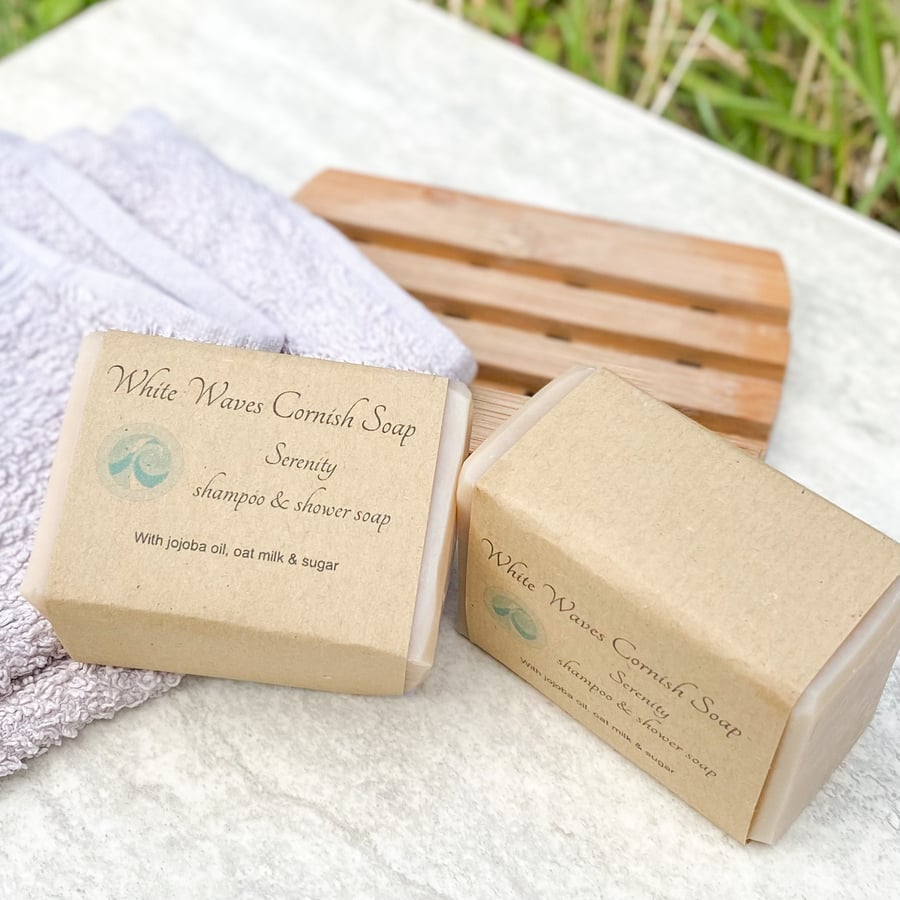 Serenity shampoo & shower soap - natural handmade soap