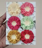 Little Joy Blooms - Set of 6 Handcrafted Paper Flowers - Sunny Orchard