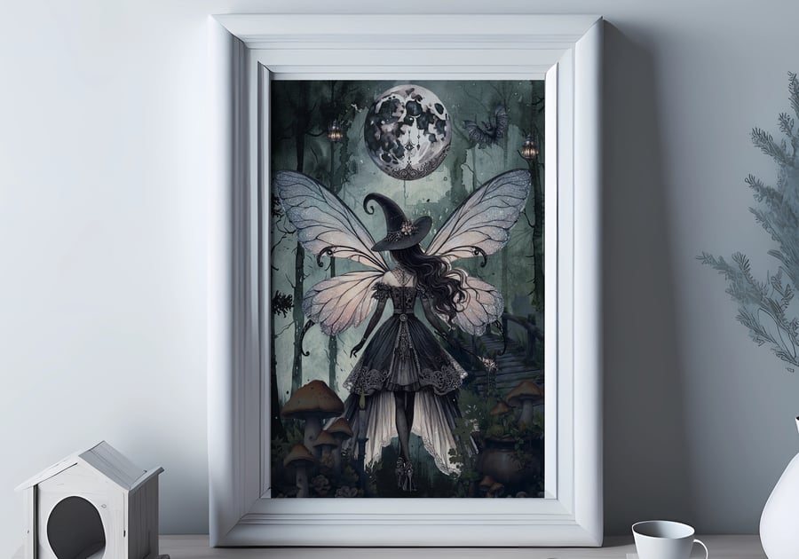 Gothic Poster - Fairy Witch