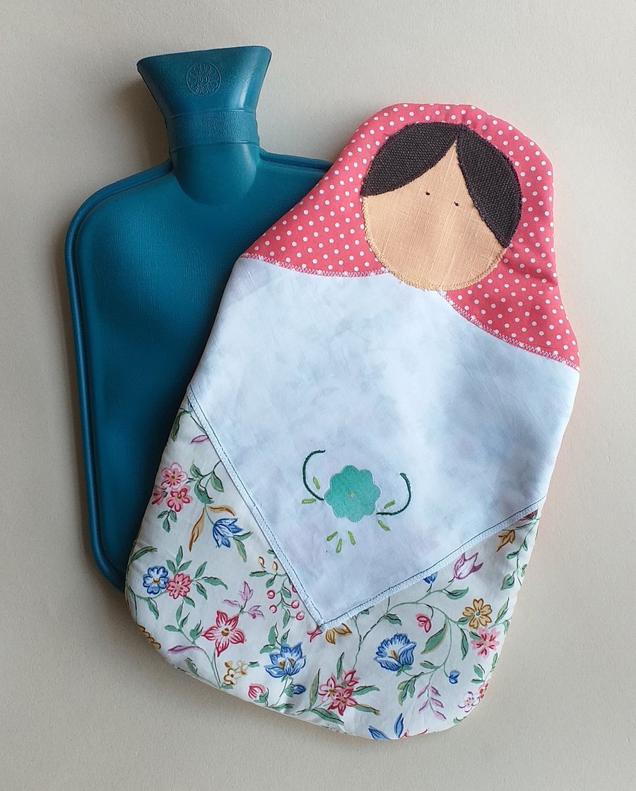 Russian Doll Hot Water Bottle Cover - Anna