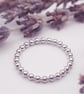 Sterling Silver Beaded Wire Ring  - Image 1