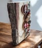 Live Edge Christmas Wooden Wall Plaque. Festive Robin & Dried Orange Wall Art - Image 3
