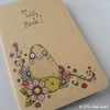pocket notebook with hand drawn illustration - you totally rock!