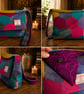 Harris Tweed "Hexi' large satchel Bag 