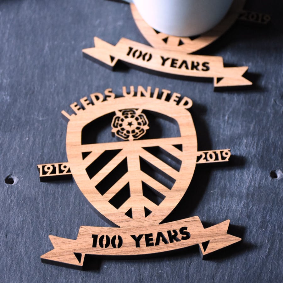 Individual Leeds United Centenary Coaster