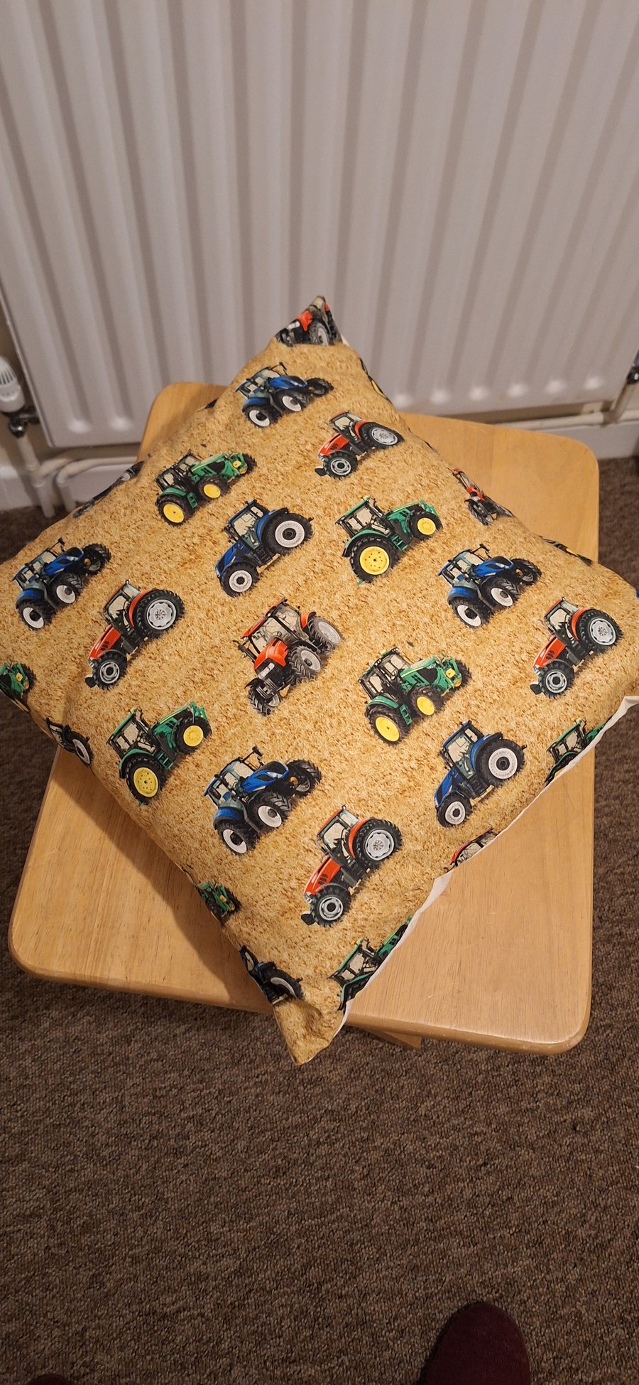 Tractor cushion cover and infill 