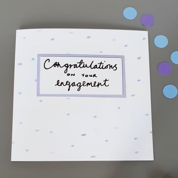 Congratulations on your engagement card