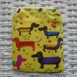 Sausage Dog Themed Coin Purse or Card Holder.