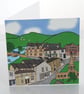 Bakewell cyclist greeting card - Image 1