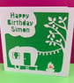 Caravan Birthday Card - Personalised - Image 1