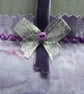 Hand Embroidered Silver Lavender Bag - Image 5