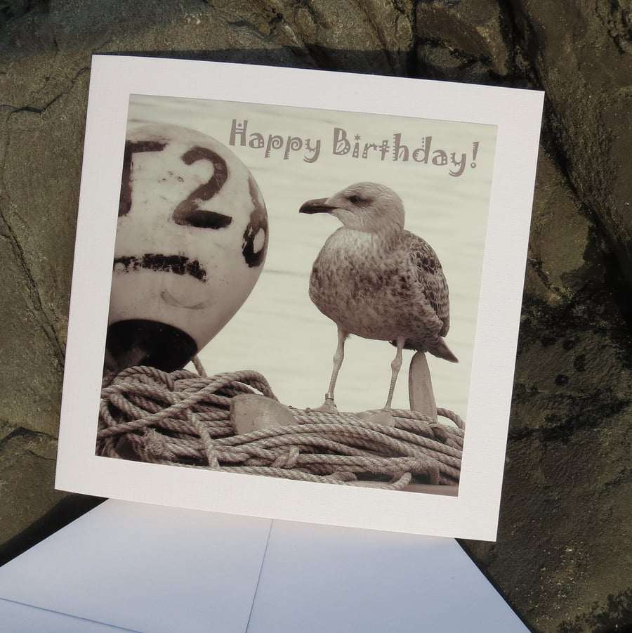 Happy Birthday!  A card featuring an original photograph.  Blank inside.