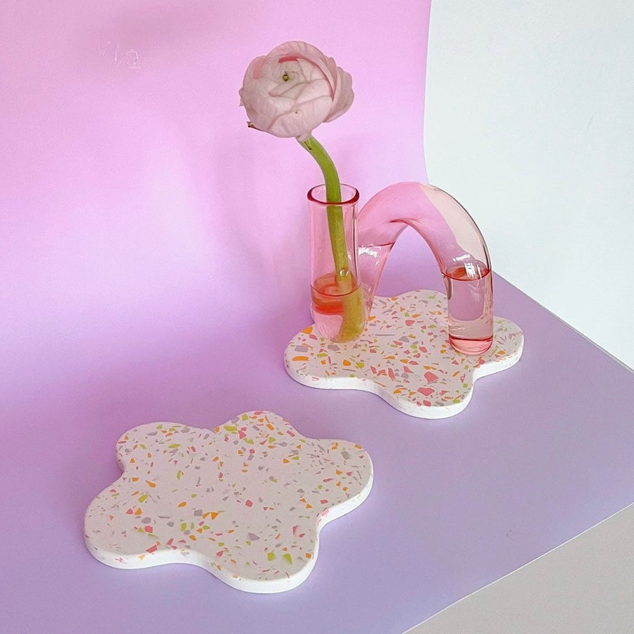 Mini Wavy Terrazzo Decorative Tray 