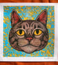 Tabby Cat, 4-colour risograph print - Image 4