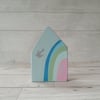 Wooden House, Rainbow House, House Ornament