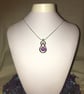 Mulberry Wine Teardrop Knot Pendant - Image 5