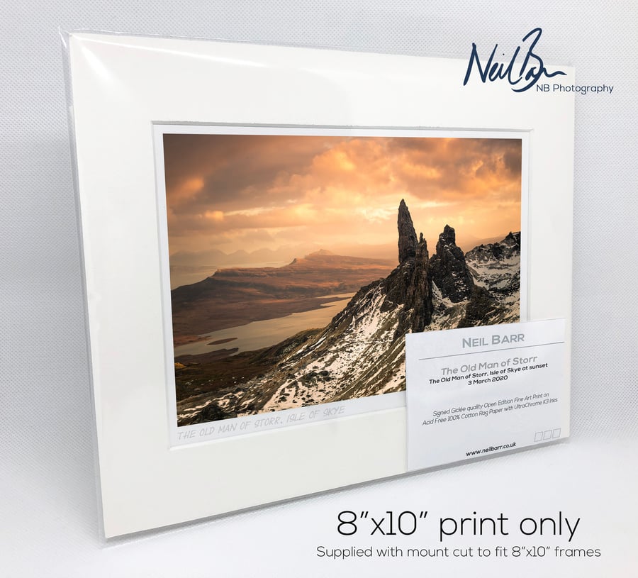 Old Man of Storr Isle of Skye Scotland - A5 (10" x 8") Unframed Print