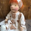 Handmade 17” Waldorf doll 