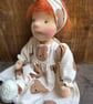 Handmade 17” Waldorf doll 