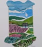 Fresh Fields Cottage - Original miniature collage. A5 Mounted - Image 2