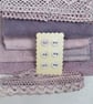 Pale Violet Natural Dye Fabric Pack Cotton Silk Lace - Image 3