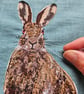 Hare card, blank card, printed card for hare and animal lovers - Image 8