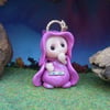 Princess 'Tilda' Tiny Royal Gnome with jewels OOAK Sculpt by Ann Galvin