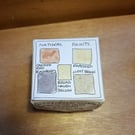 Sample Set of 5 Handmade Naturally Coloured Watercolour Paints.
