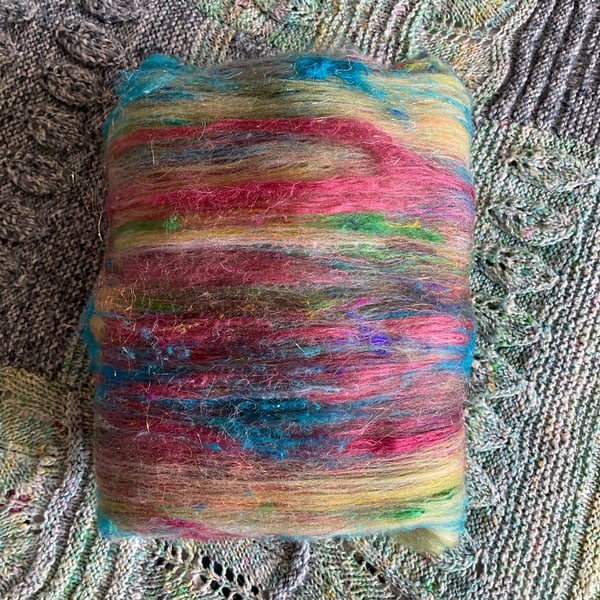 OOAK hand carded art batt
