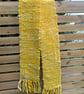 Handspun and woven shades of yellow art scarf - Image 3