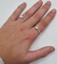 Tanzanite Iolite Moonstone Topaz Kyanite Beaded Stacking Ring - Image 9