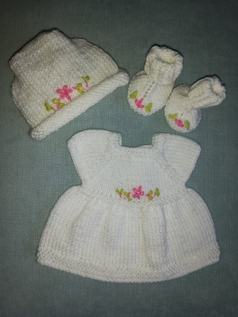 Premature baby dress set
