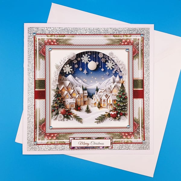 Christmas Card, Large, 3d, Handmade, Wife, Husband, Parents