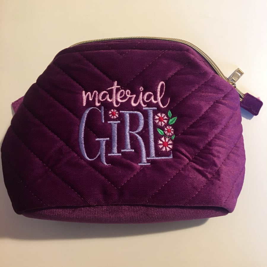 Make up - toiletries bag - Material Girl 