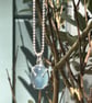 Aquamarine silver necklace  - Image 1