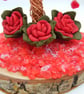 Red heart tree and roses decoration - Image 7