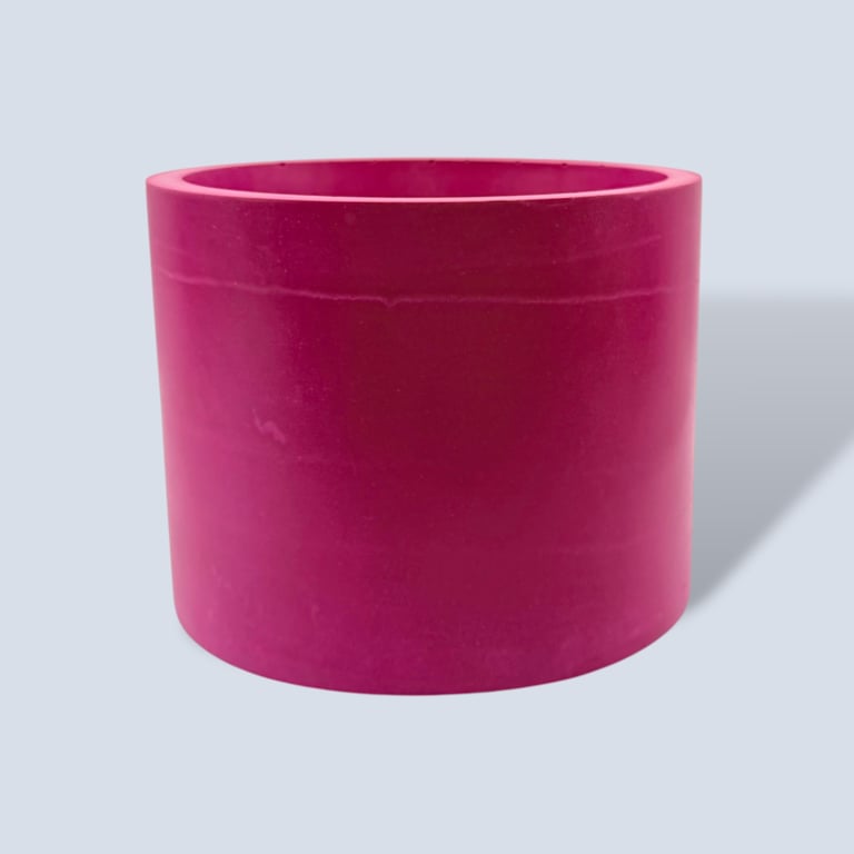 Vibrant Magenta 15cm Round Plant Pot  - Fuchsia Indoor Planter