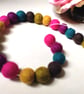 Felt Ball Garland, Jewel Colours, Eclectic Bohemian Interiors. - Image 4