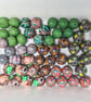 Polymer Clay Green Bead and Pendant Collection - Image 3