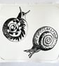 Snails Drypoint Print - Image 1