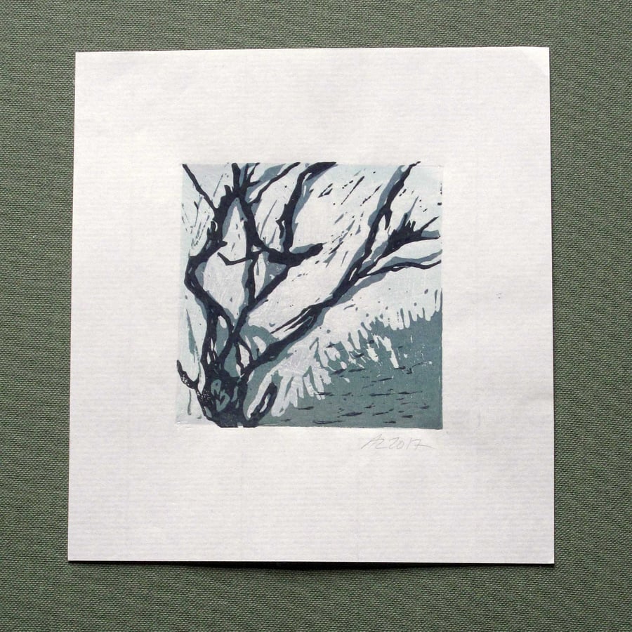  Small Square Original Lino Print