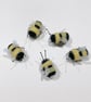 Needle felted bumble bee brooch - Image 10